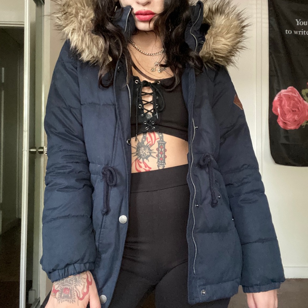 Hollister puffy goose down jacket